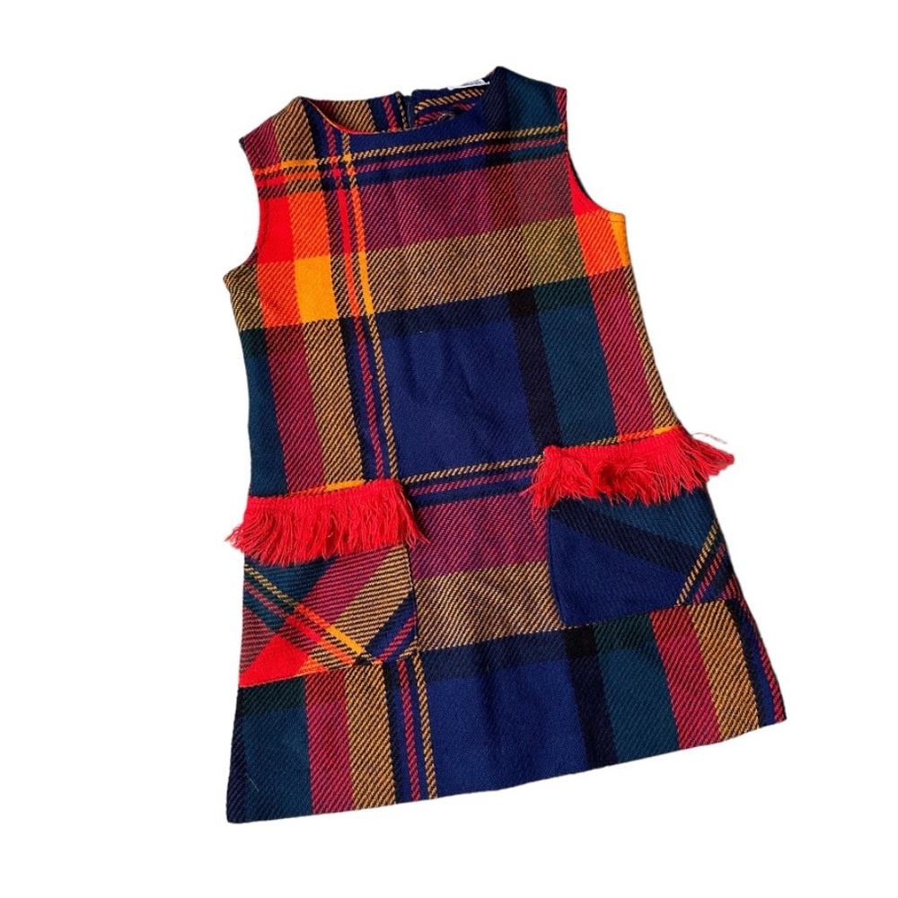 Rare Vintage | Girls Plaid Jumper